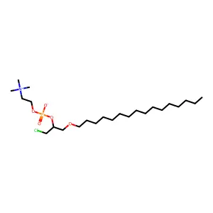 1-O-oleoyl-3-chloro-3-deoxy-2-phosphatidylcholine structure