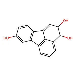 8-Hydroxy-fluoranthene trans-2,3-dihydrodiol structure