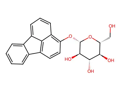 3-Fluoranthene-beta-glucopyranoside structure