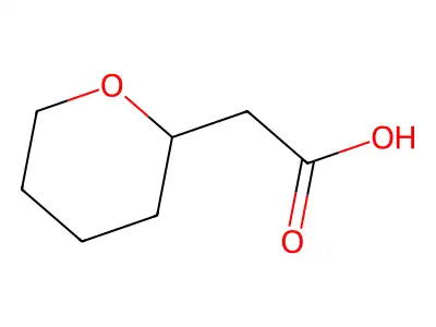 2-(Oxan-2-yl)acetic acid structure