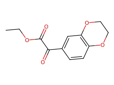 Ethyl 2-(2,3-dihydro-1,4-benzodioxin-6-yl)-2-oxoacetate structure
