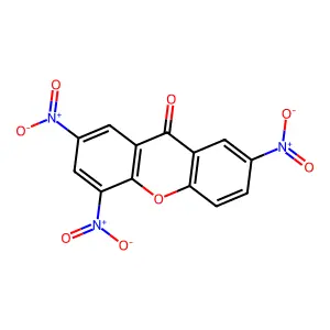 2,4,7-Trinitroxanthen-9-one structure