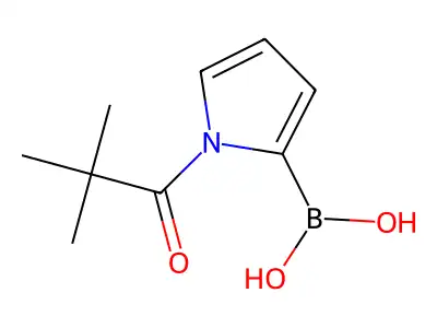 Boronic acid, B-[1-(2,2-dimethyl-1-oxopropyl)-1H-pyrrol-2-yl]- structure