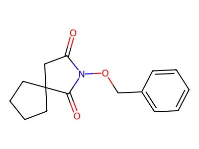 N-(苄氧基)-2-氮杂螺[4.4]壬烷-1,3-二酮 structure