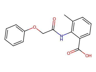 3-methyl-2-[(2-phenoxyacetyl)amino]benzoic Acid structure