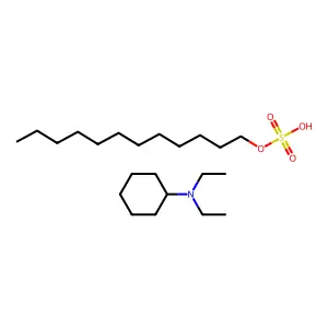 环己基二乙基月桂基硫酸铵 structure