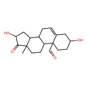 3,16-Dihydroxyandrost-5-ene-17,19-dione structure
