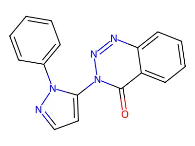 1,2,3-Benzotriazin-4(3H)-one, 3-(1-phenyl-1H-pyrazol-5-yl)- structure