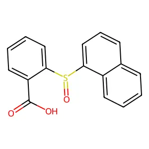 2-(1-Naphthylsulfinyl)benzoic acid structure