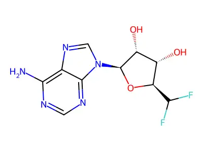 5'-Deoxy-5'-difluoroadenosine structure