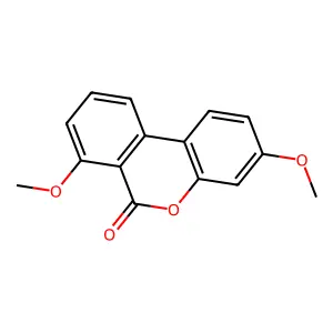 6H-Dibenzo(b,d)pyran-6-one, 3,7-dimethoxy- structure