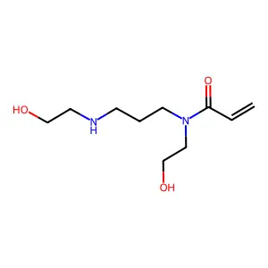 N,N'-Bis(2-hydroxyethyl)-N'-acryloyl-1,3-diaminopropane structure