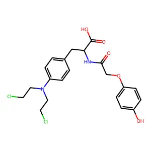 美法仑-N-4-羟基苯氧基乙酰胺 structure