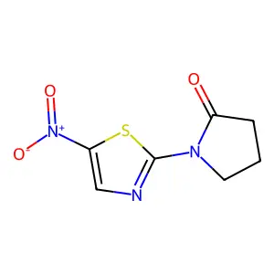 2-Pyrrolidinone, 1-(5-nitro-2-thiazolyl)- structure