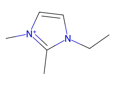 1-Ethyl-2,3-dimethylimidazolium structure