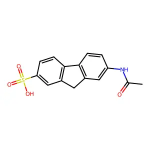 7-acetamido-9H-fluorene-2-sulfonic acid structure