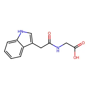 Indole-3-acetylglycine structure