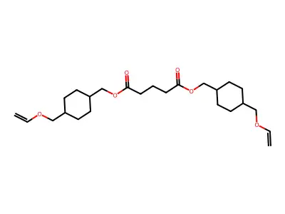 双[4-(乙烯氧基甲基)环己基甲基]戊二酸酯 structure