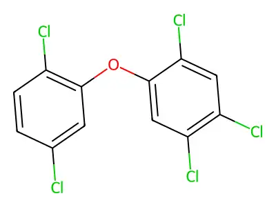 2,2',4,5,5'-五氯二苯醚 structure