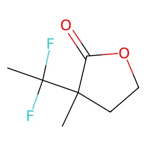 Alpha-(1,1,-difluoroethyl)-alpha-methyl-gamma-butyrolactone structure