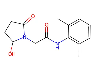N-(2,6-Dimethylphenyl)-2-hydroxy-5-oxo-1-pyrrolidineacetamide structure