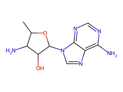 9-(3-Amino-3,5-dideoxypentofuranosyl)-9h-purin-6-amine structure