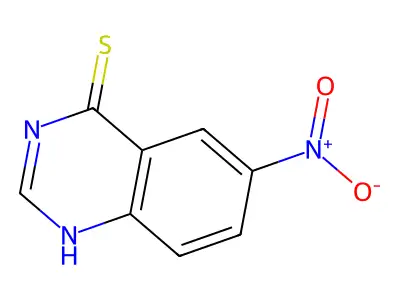 6-nitro-1H-quinazoline-4-thione structure