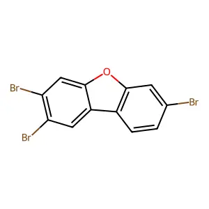 2,3,7-Tribromodibenzofuran structure