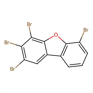 2,3,4,6-Tetrabromo-dibenzofuran structure