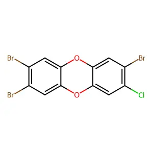 Oxanthrene, 2,3,7-tribromo-8-chloro- structure