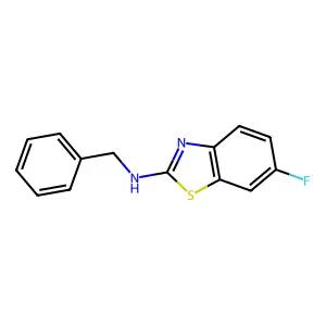 N-benzyl-6-fluoro-1,3-benzothiazol-2-amine structure