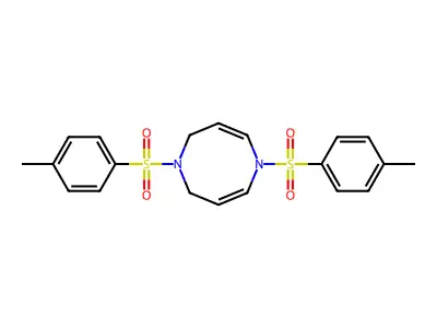(3Z,6Z)-1,5-bis-(4-methylphenyl)sulfonyl-2,8-dihydro-1,5-diazocine structure