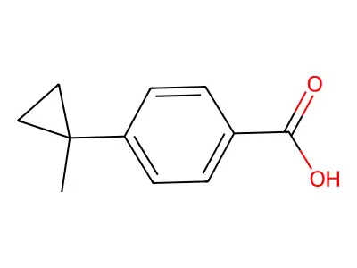 4-(1-Methylcyclopropyl)benzoic acid structure