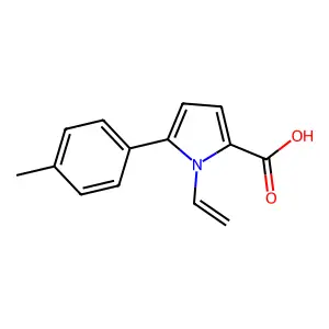 5-p-Tolyl-1-vinyl-1H-pyrrole-2-carboxylic acid structure