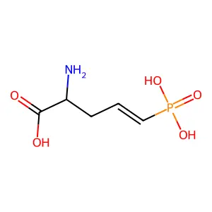 (S)-2-氨基-5-膦酰基-4-戊烯酸 structure