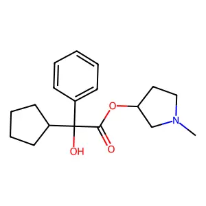 N-Methyl-3-pyrrolidinyl Cyclopentylmandelate structure