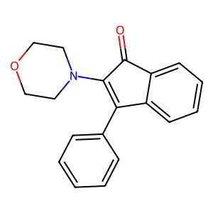 2-Morpholin-4-yl-3-phenylinden-1-one structure