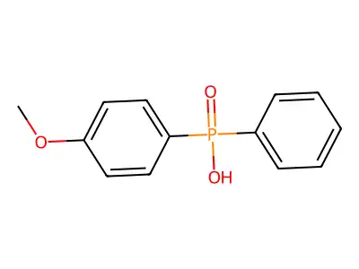 (4-Methoxyphenyl)phenylphosphinic acid structure