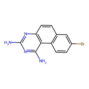 8-Bromobenzo[f]quinazoline-1,3-diamine structure