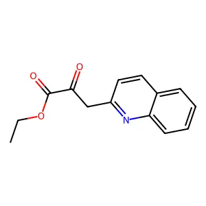 Ethyl 2-oxo-3-(quinolin-2-yl)propanoate structure