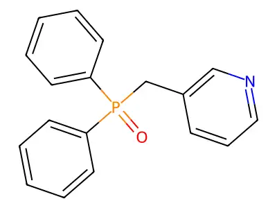 3-(Diphenylphosphorylmethyl)pyridine structure