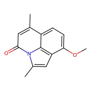 2,6-Dimethyl-9-methoxy-4H-pyrrolo(3,2,1-ij)quinolin-4-one structure