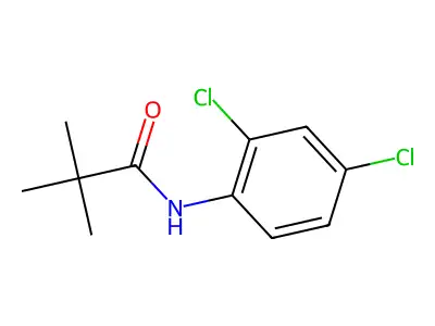 N-(2,4-dichlorophenyl)-2,2-dimethylpropanamide structure