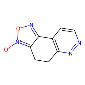 3-Oxido-4,5-dihydro-[1,2,5]oxadiazolo[3,4-f]cinnolin-3-ium structure