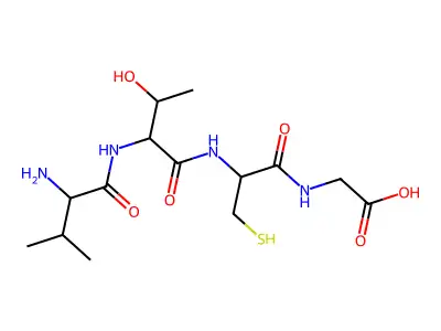 H-Val-Thr-Cys-Gly-OH structure