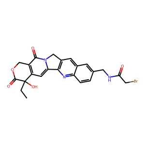10-Bromoacetamidomethylcamptothecin structure