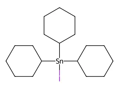 Stannane, tricyclohexyliodo- structure