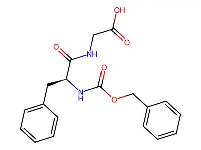 Carbobenzoxyphenylalanylglycine structure