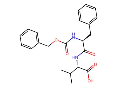N-Benzyloxycarbonylphenylalanyl-valine structure