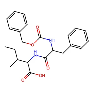 N-(N-((Phenylmethoxy)carbonyl)-L-phenylalanyl)-L-isoleucine structure
